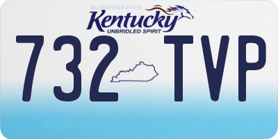 KY license plate 732TVP
