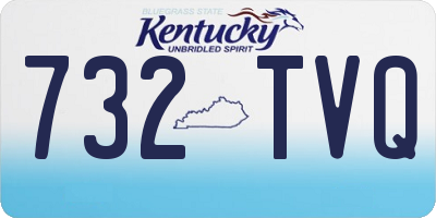 KY license plate 732TVQ