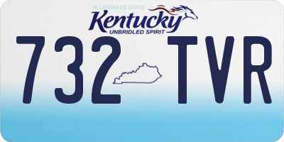 KY license plate 732TVR