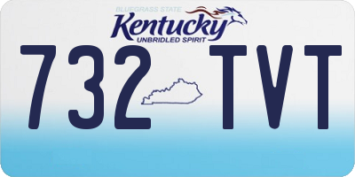 KY license plate 732TVT