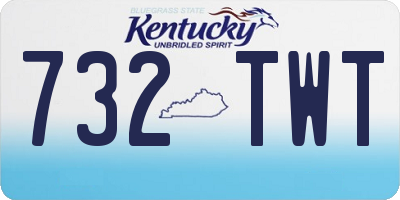 KY license plate 732TWT