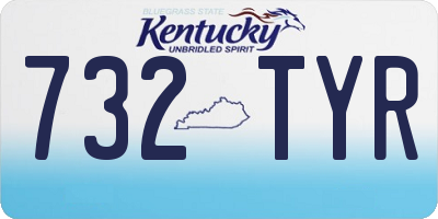 KY license plate 732TYR