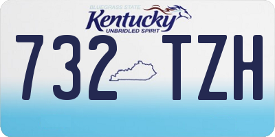KY license plate 732TZH