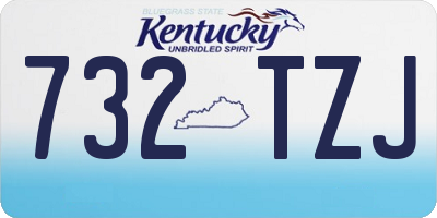 KY license plate 732TZJ