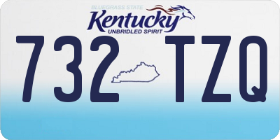 KY license plate 732TZQ