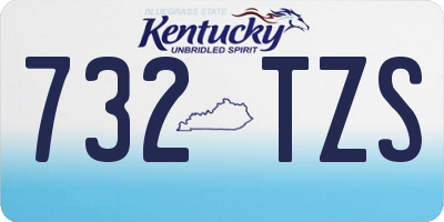 KY license plate 732TZS