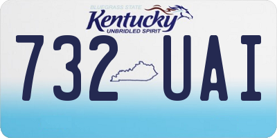 KY license plate 732UAI