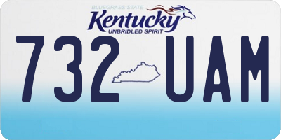 KY license plate 732UAM