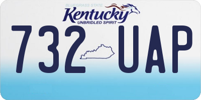 KY license plate 732UAP