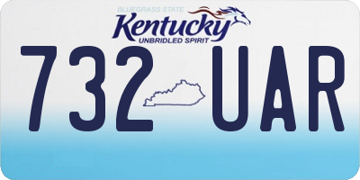 KY license plate 732UAR