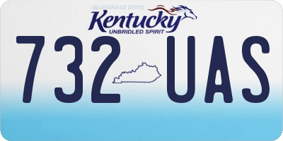KY license plate 732UAS