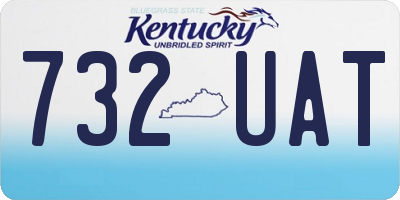 KY license plate 732UAT