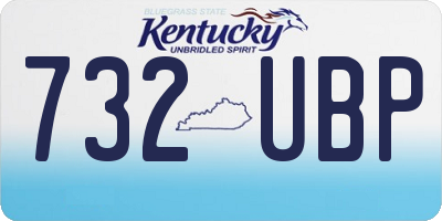 KY license plate 732UBP