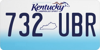 KY license plate 732UBR