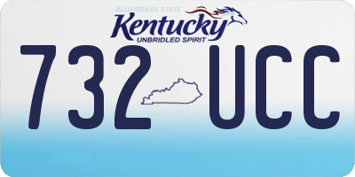 KY license plate 732UCC