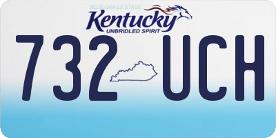 KY license plate 732UCH