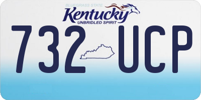 KY license plate 732UCP