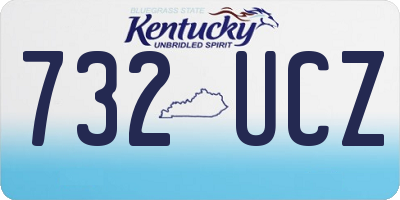 KY license plate 732UCZ