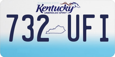 KY license plate 732UFI