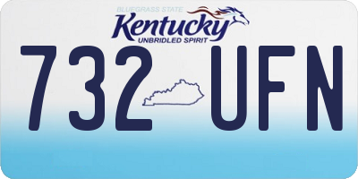 KY license plate 732UFN