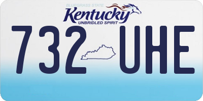 KY license plate 732UHE