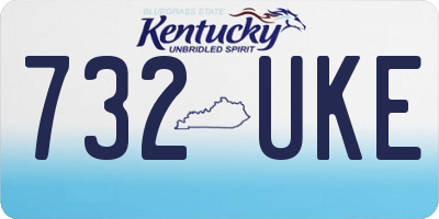 KY license plate 732UKE