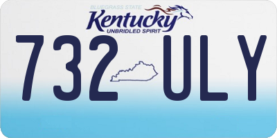 KY license plate 732ULY
