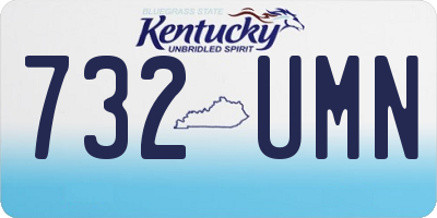 KY license plate 732UMN