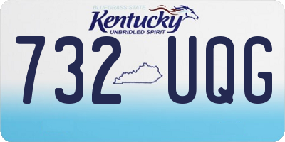 KY license plate 732UQG