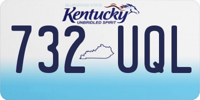 KY license plate 732UQL