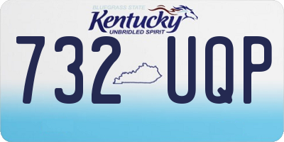 KY license plate 732UQP