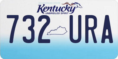 KY license plate 732URA