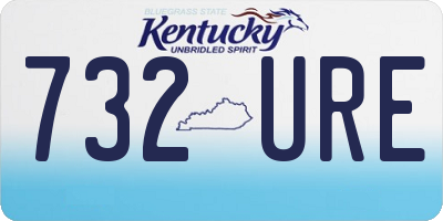 KY license plate 732URE