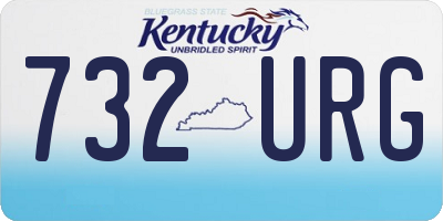 KY license plate 732URG