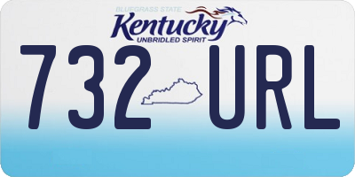 KY license plate 732URL