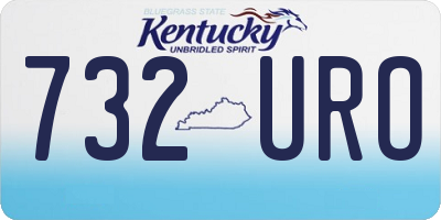 KY license plate 732URO