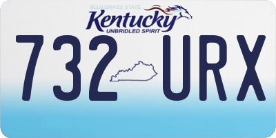 KY license plate 732URX