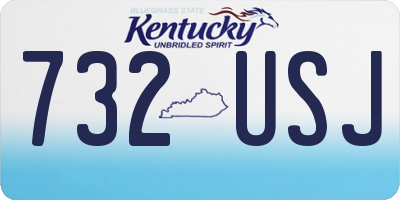 KY license plate 732USJ