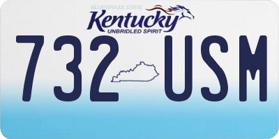 KY license plate 732USM