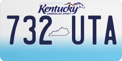 KY license plate 732UTA