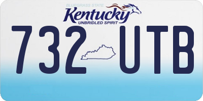 KY license plate 732UTB
