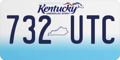 KY license plate 732UTC