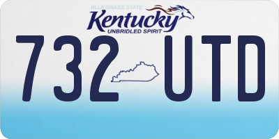 KY license plate 732UTD