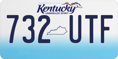 KY license plate 732UTF