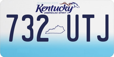 KY license plate 732UTJ
