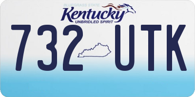 KY license plate 732UTK