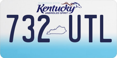 KY license plate 732UTL