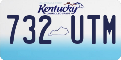 KY license plate 732UTM