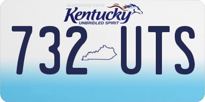 KY license plate 732UTS