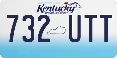 KY license plate 732UTT